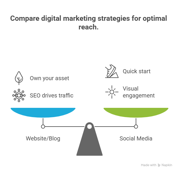Website vs. Social Pros and Cons