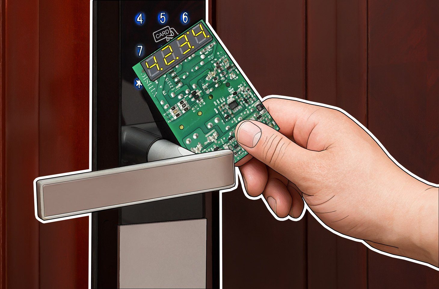 How to Open Electronic Door Lock Without Key