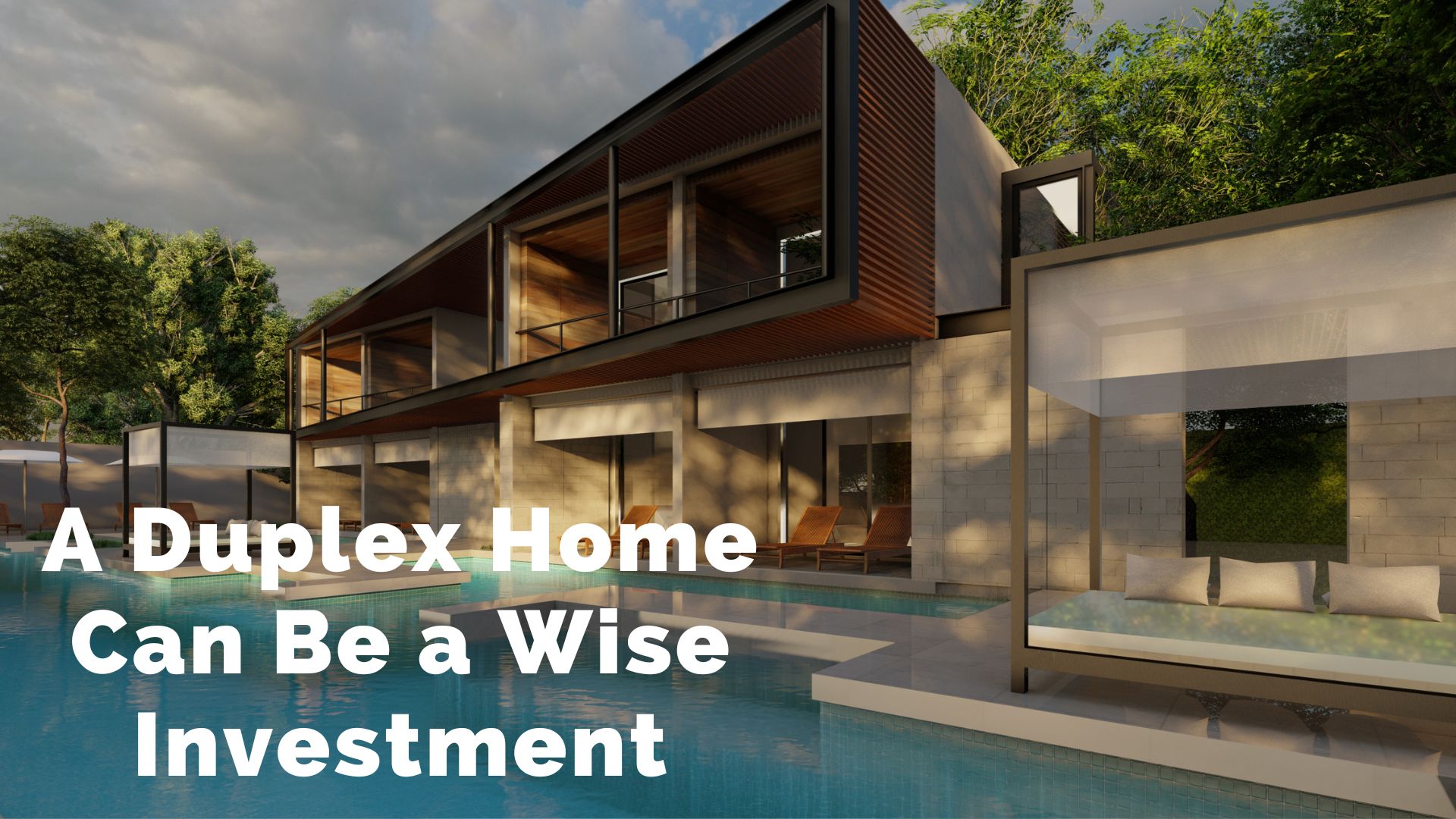 A Duplex Home Can Be a Wise Investment Because