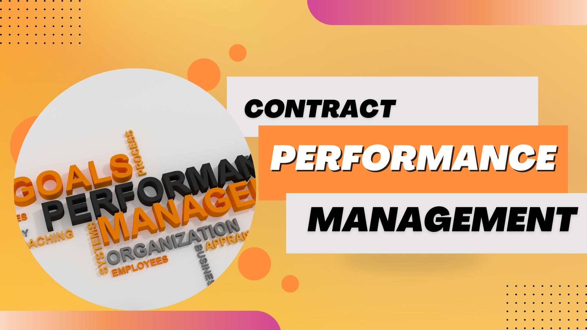 Contract Performance Management