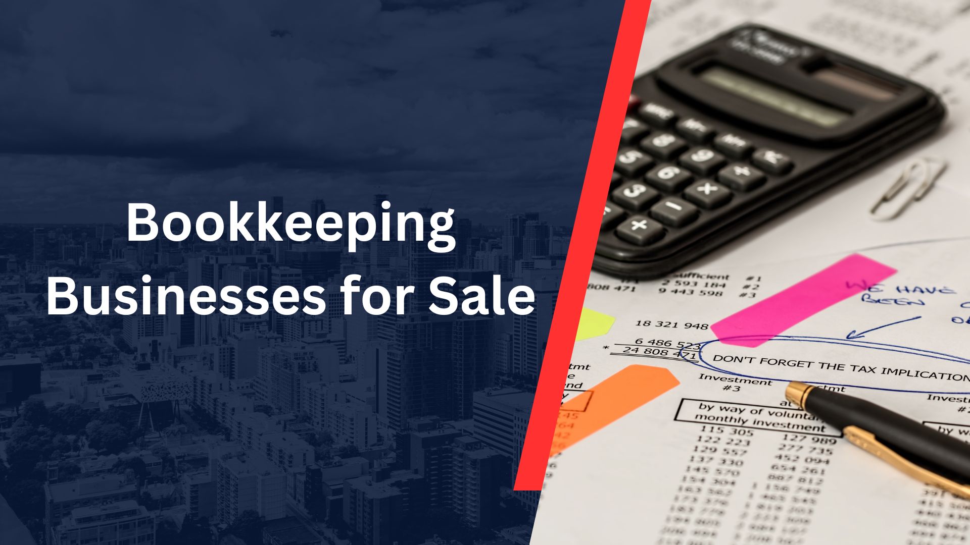 Bookkeeping Businesses for Sale